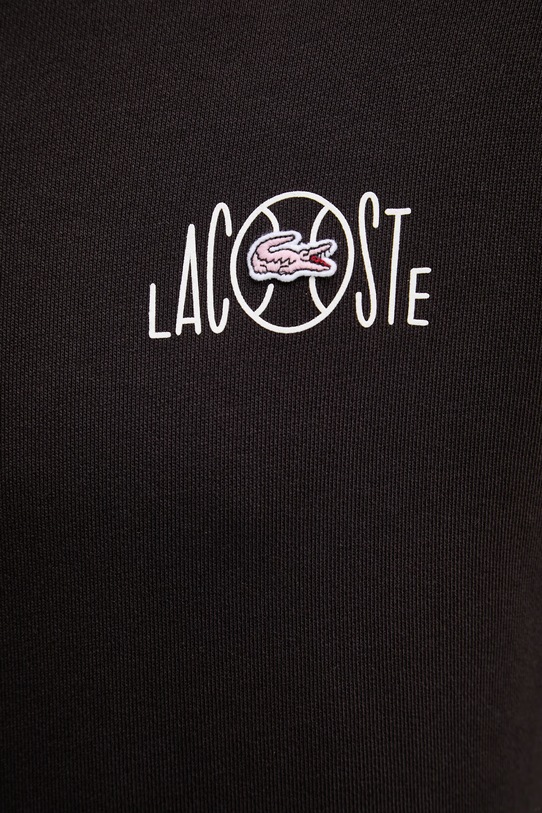 Lacoste bluza z kapturem męska bawełniana SH2196 brązowy