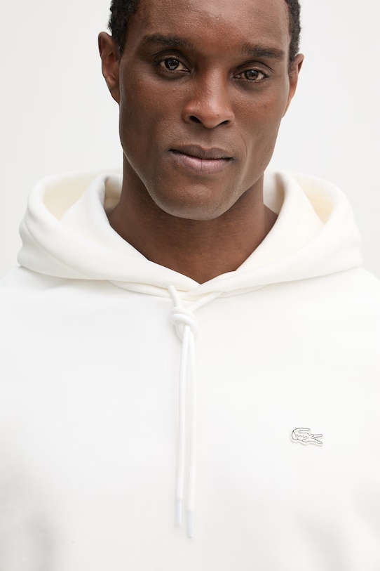 Lacoste bluza bawełniana beżowy SH7741