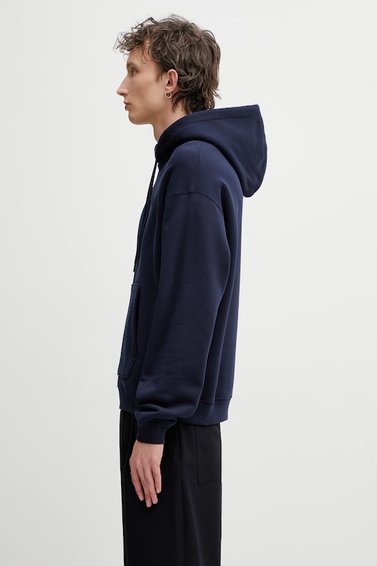 Pamučna dukserica Lacoste SH7741 mornarsko plava SS26