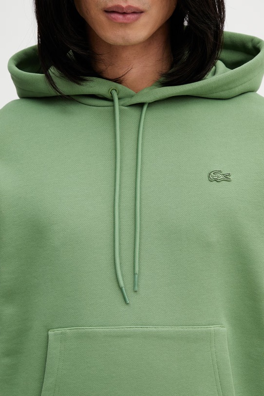 Lacoste felpa in cotone verde SH7741