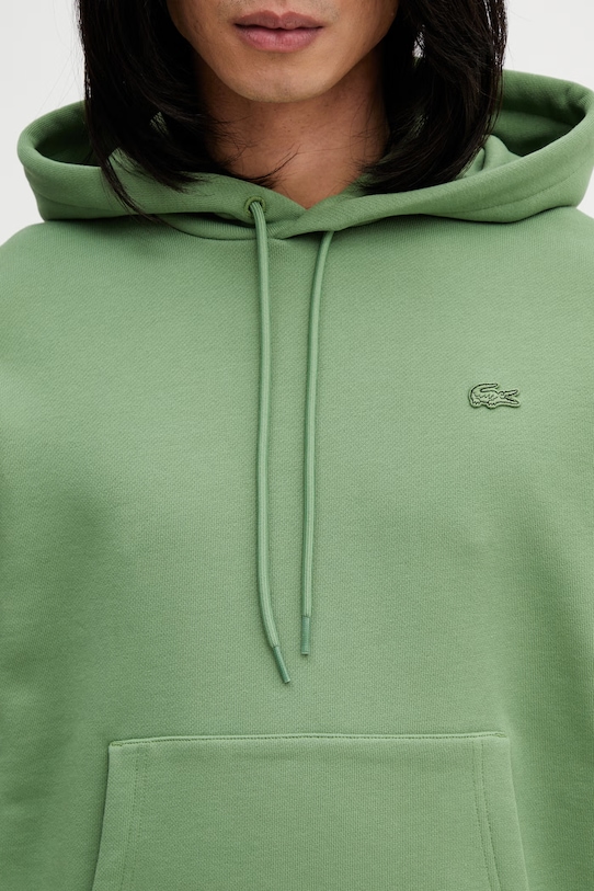 Lacoste felpa in cotone verde SH7741