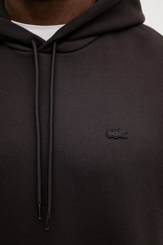 Lacoste bluza bawełniana SH7741 brązowy