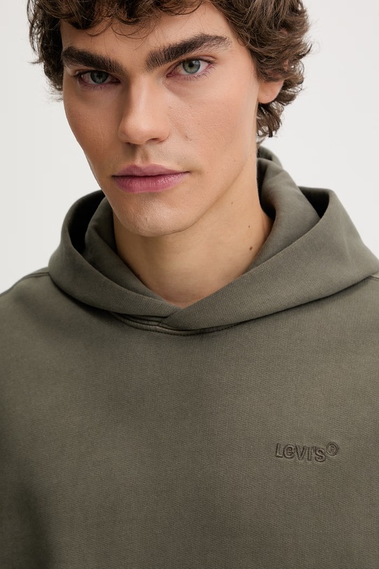 Levi's bluza THE AUTHENTIC HOODIE zielony A8435.0040