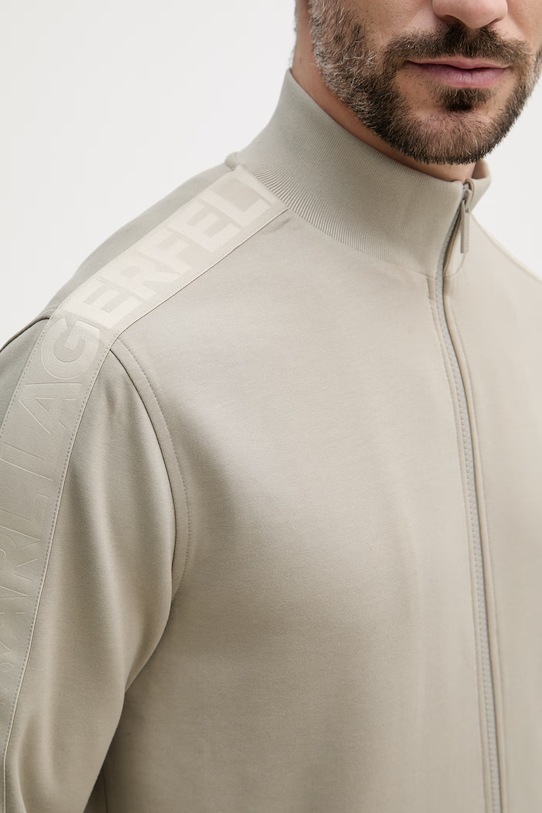 Karl Lagerfeld bluza rozpinana męska z wiskozą 562901.705015 szary