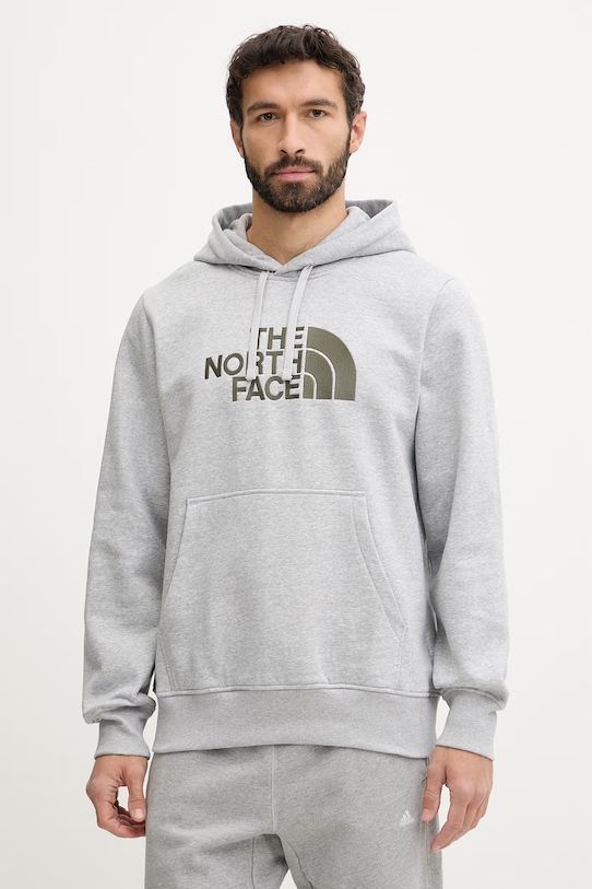 Mikina The North Face Drew Peak melanž sivá NF0A89EM6RS1