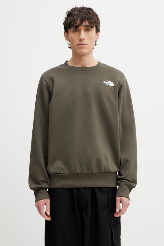 The North Face bluza Simple Dome gładkie zielony NF0A89FB21L1