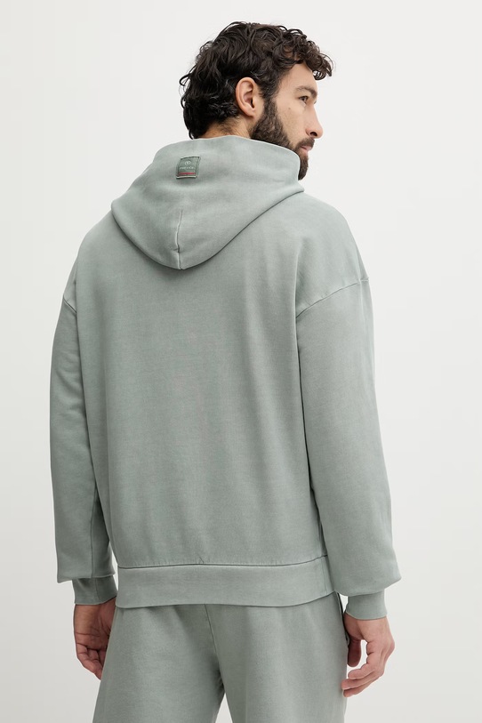 Odzież BOGNER Fire+Ice bluza z kapturem męska bawełniana ILAY 84499609 zielony