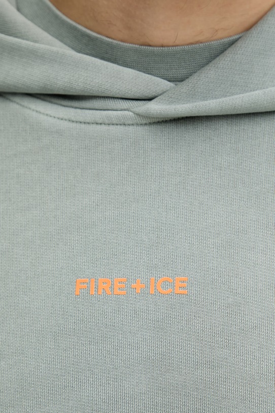 BOGNER Fire+Ice bluza z kapturem męska bawełniana ILAY 84499609 zielony