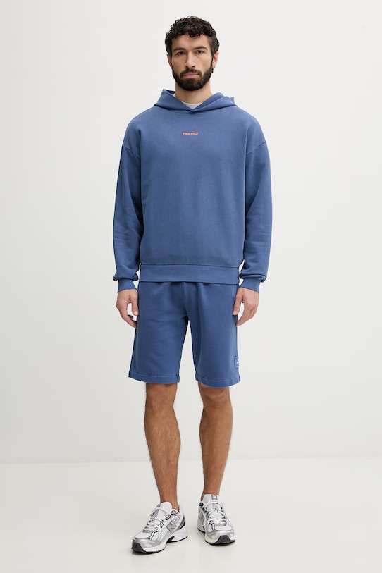 BOGNER Fire+Ice bluza z kapturem męska bawełniana ILAY 84499609 niebieski SS26