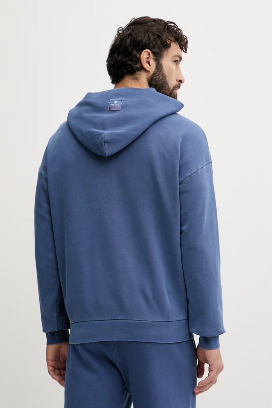 Odzież BOGNER Fire+Ice bluza z kapturem męska bawełniana ILAY 84499609 niebieski