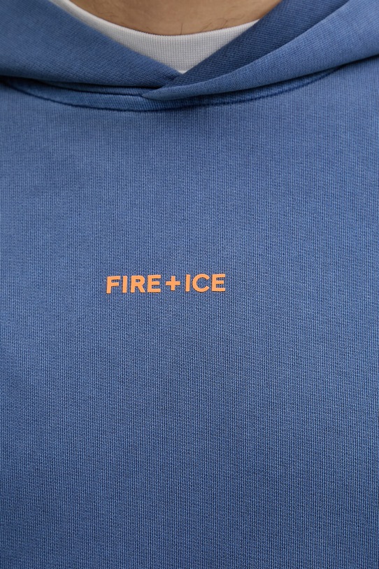 BOGNER Fire+Ice bluza z kapturem męska bawełniana ILAY 84499609 niebieski