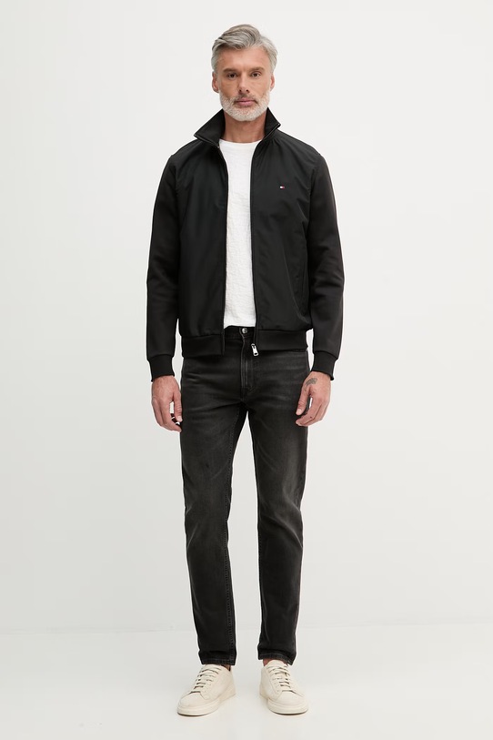 Tommy Hilfiger μεταβατικό μπουφάν ανδρικό MW0MW41758 μαύρο SS26