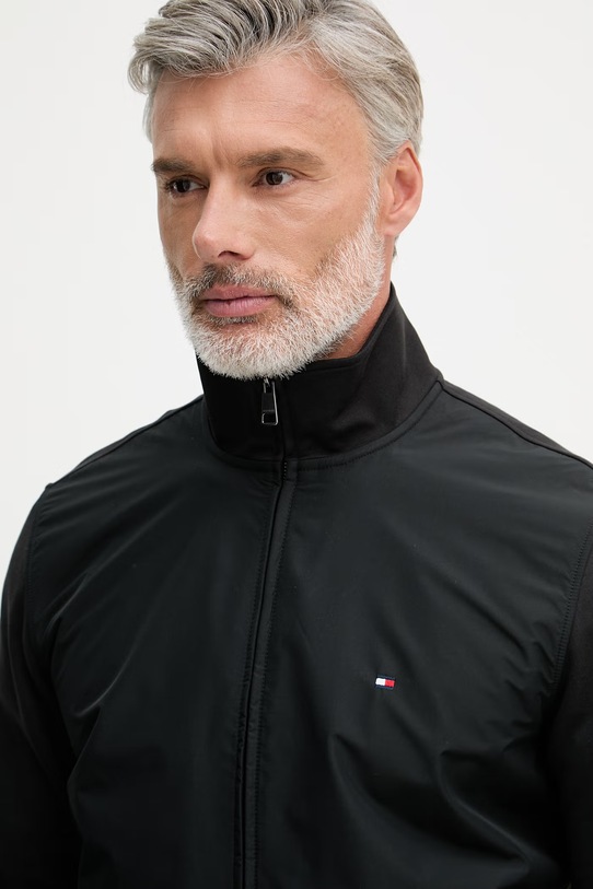 Ρούχα Tommy Hilfiger μεταβατικό μπουφάν ανδρικό MW0MW41758 μαύρο