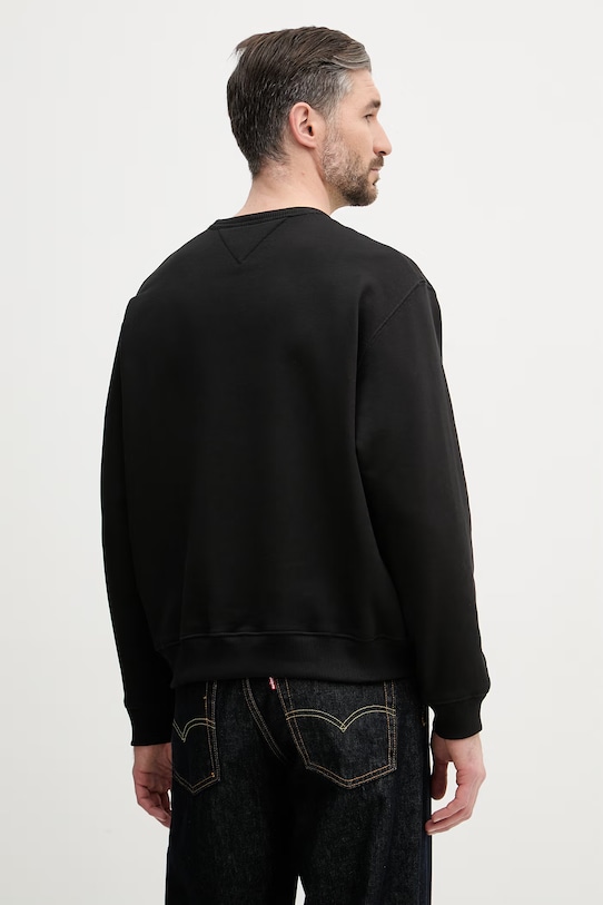 Odzież Tommy Hilfiger bluza męska bawełniana MW0MW42479 czarny