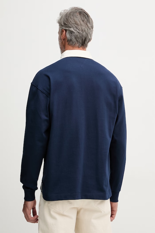 Odjeća Tommy Hilfiger dukserica za muškarce od pamuka MW0MW43067 mornarsko plava
