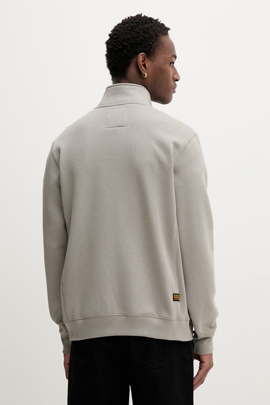 Odzież G-Star bluza rozpinana męska z bawełny Premium core track D29292.C235 beżowy