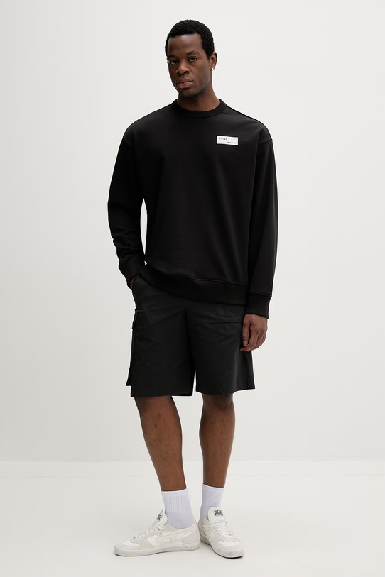 G-Star bluza męska bawełniana HB badge r sw D28660.E209 czarny SS26