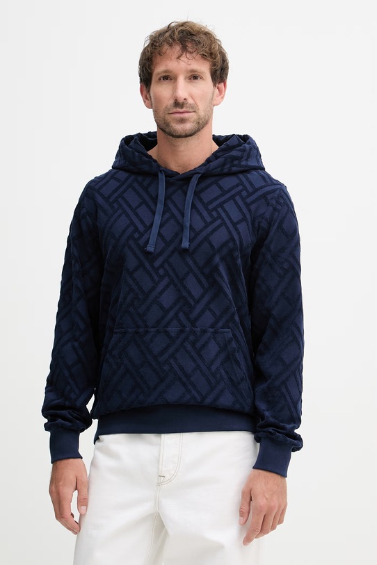 Tommy Hilfiger mikina s kapucňou pánska bavlnená SUMMER tmavomodrá MW0MW42472