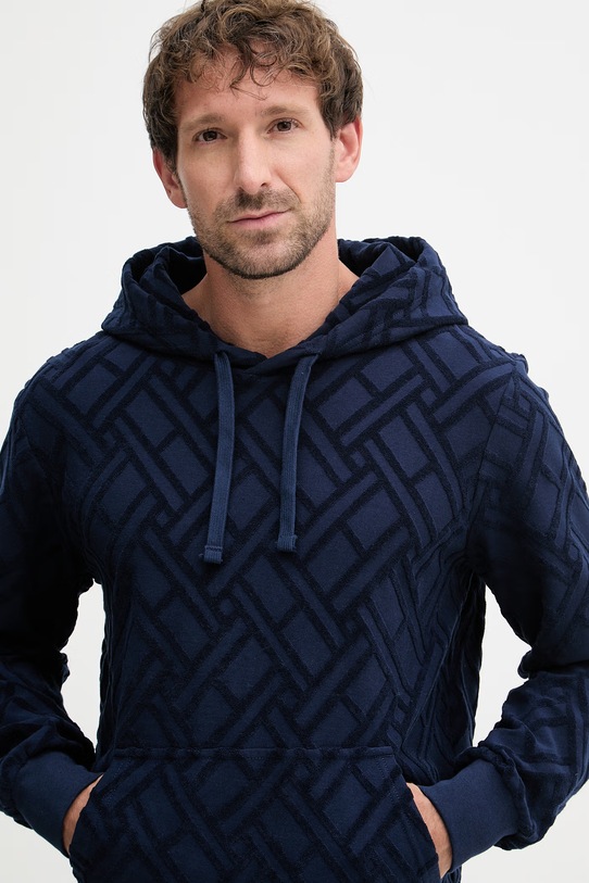 Tommy Hilfiger mikina s kapucňou pánska bavlnená SUMMER tmavomodrá MW0MW42472