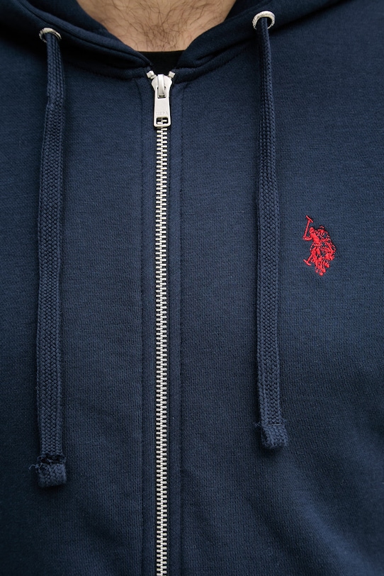 U.S. Polo Assn. pamut melegítőfelső DHM LB MUP4413 sötétkék