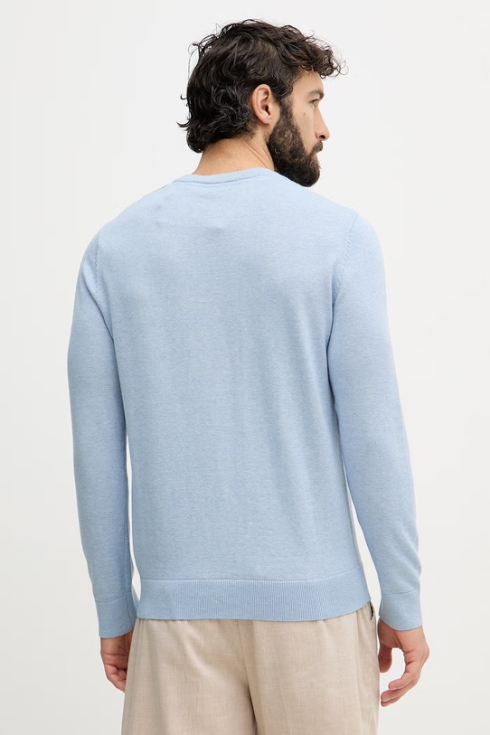 Odzież U.S. Polo Assn. sweter męski bawełniany DHM KNIT MUP4551 niebieski