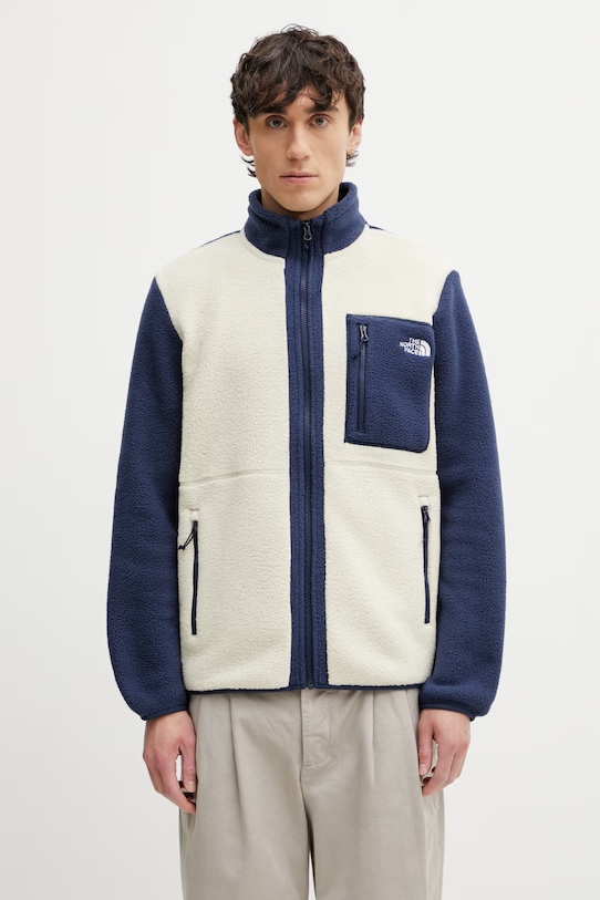 The North Face Yumiori bluza rozpinana polarowa męska beżowy NF0A883RPHC1