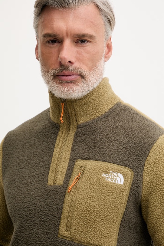 The North Face Yumiori mikina fleecová pánská zelená NF0A883SPHG1