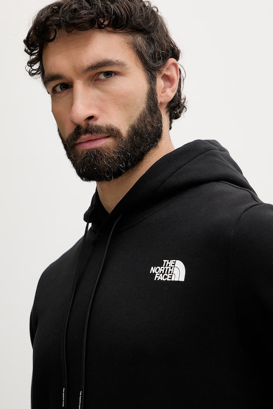 The North Face bluza z kapturem męska bawełniana Energy czarny NF0A8G9XJK31