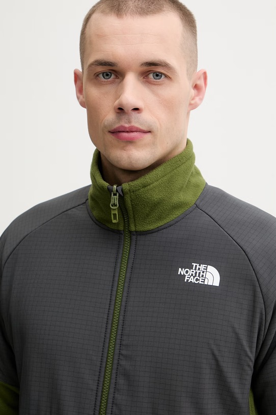 The North Face bluza rozpinana męska polarowa Glacier Heavyweight zielony NF0A89JGM6D1