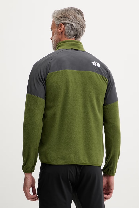 Oblečení The North Face Glacier Heavyweight rozepínací mikina fleecová pánská NF0A89JGM6D1 zelená