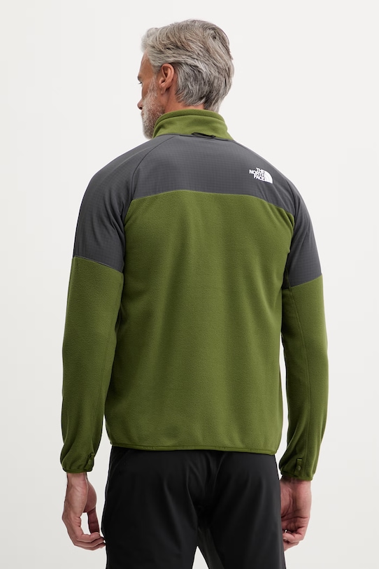 Oblečení The North Face Glacier Heavyweight rozepínací mikina fleecová pánská NF0A89JGM6D1 zelená