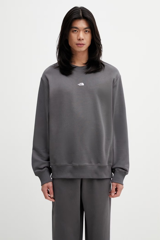 The North Face Essential Light суичър от памук мъжки сив NF0A8GQCRHI1