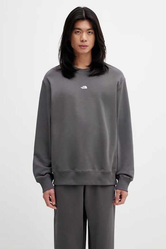 The North Face Essential Light суичър от памук мъжки сив NF0A8GQCRHI1