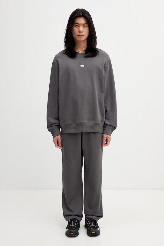 The North Face Essential Light суичър от памук мъжки NF0A8GQCRHI1 сив