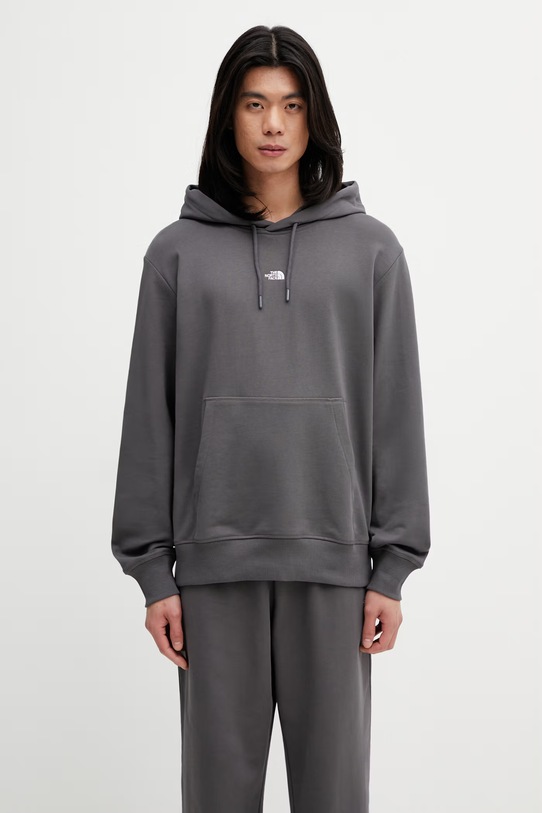 The North Face Essential Light bluza z kapturem bawełniana męska szary NF0A8GQDRHI1