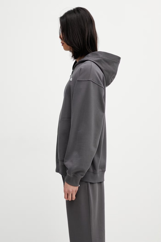The North Face Essential Oversize bluza bawełniana męska NF0A8GQGRHI1 szary SS26