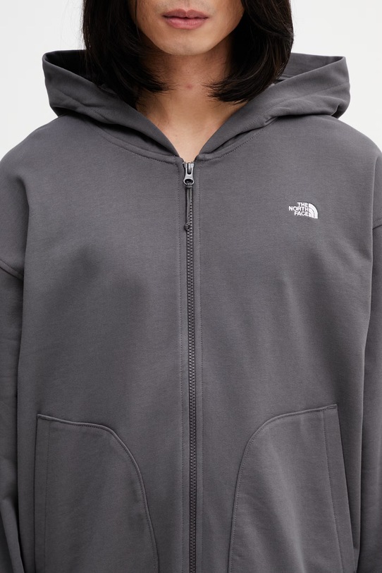 The North Face Essential Oversize bluza bawełniana męska szary NF0A8GQGRHI1