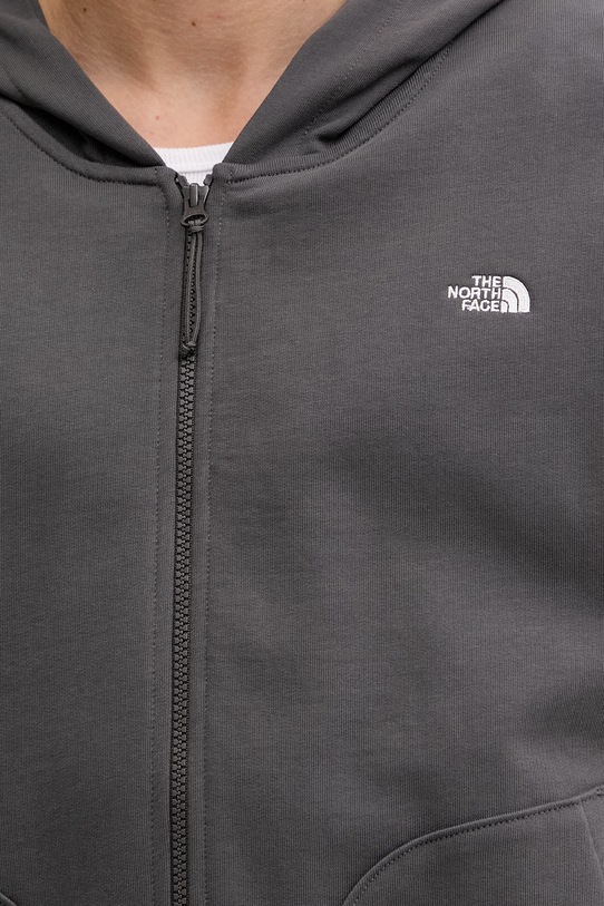 The North Face mikina pánska bavlnená Essential Oversize NF0A8GQGRHI1 sivá