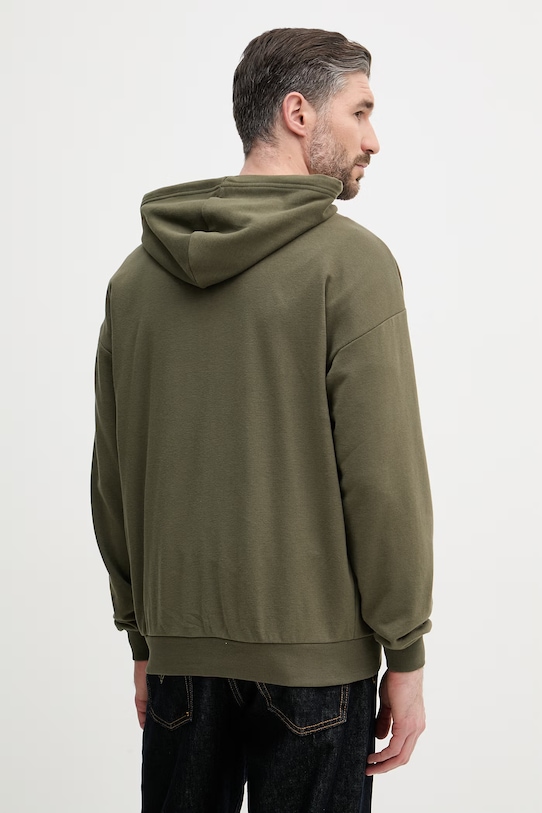 Odzież Tommy Hilfiger bluza z kapturem męska z bawełną UM0UM03781 zielony