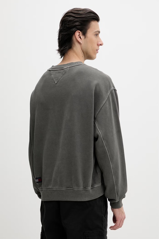 Odzież Tommy Jeans bluza męska z bawełną DM0DM22714 szary