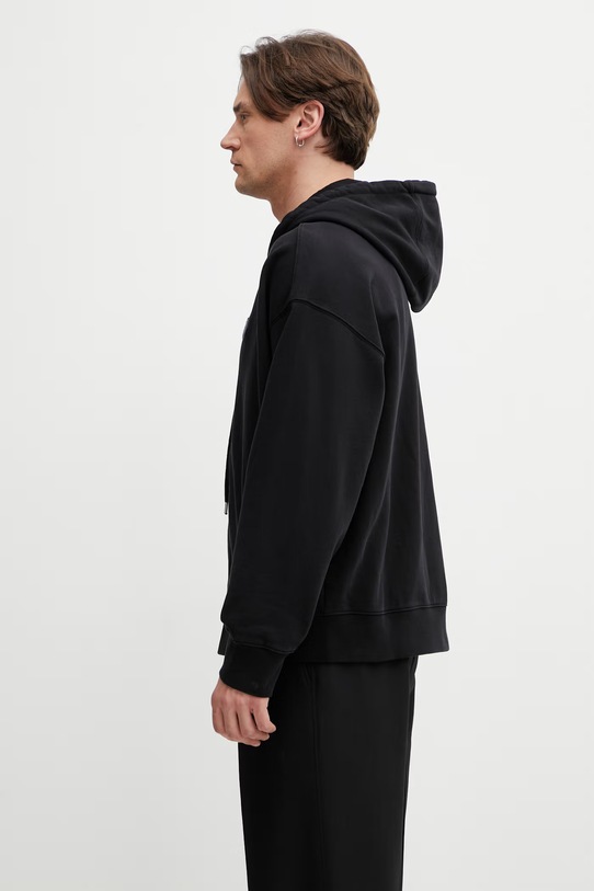 Maison Kitsuné Fox Head bluza z kapturem męska bawełniana PM02138KM0340 czarny SS26