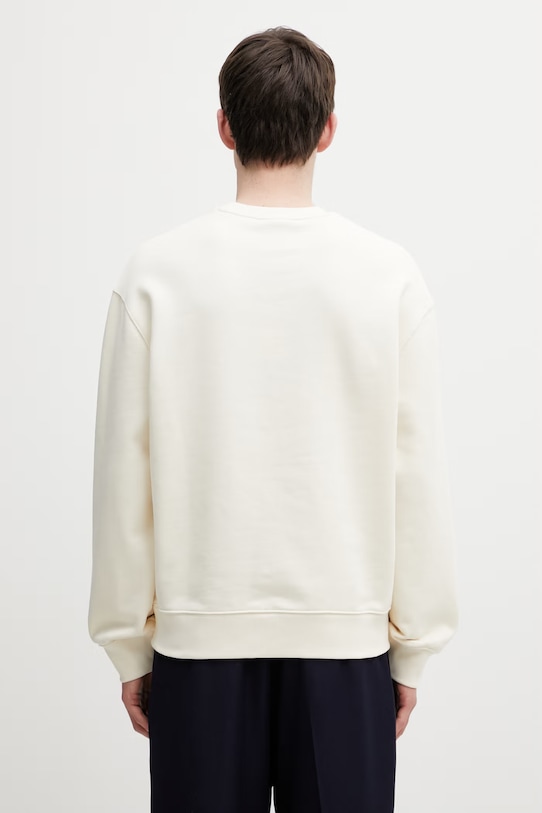 Odzież Maison Kitsuné bluza bawełniana męska QM00300KM0341 beżowy