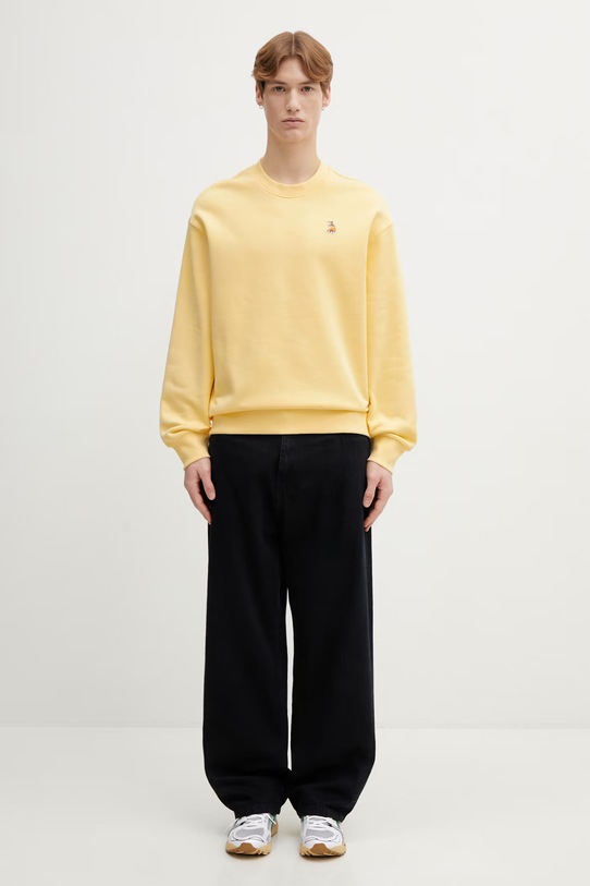 Maison Kitsuné bluza bawełniana Dreaming Fox QM00301KM0341 żółty