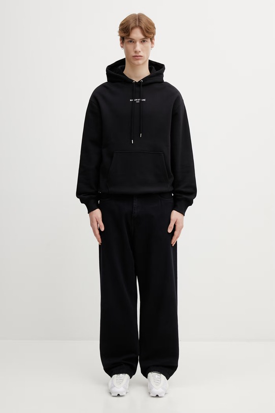 Maison Kitsuné bluza bawełniana QM00700KM0341 czarny