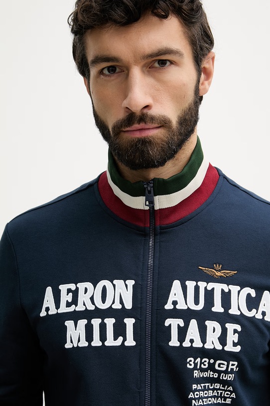 Aeronautica Militare bluza rozpinana męska granatowy FE2105UF00683