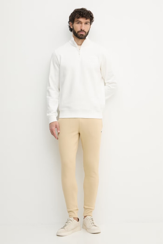 Lacoste mikina pánská bavlněná SH0784 bílá SS26