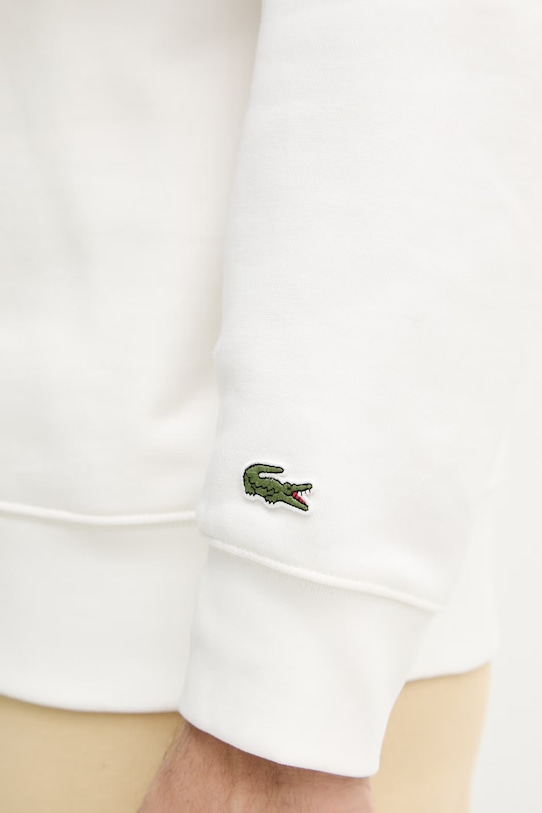 Lacoste mikina pánská bavlněná SH0784 bílá