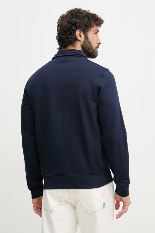 Lacoste bluza męska bawełniana SH0784 granatowy SS26