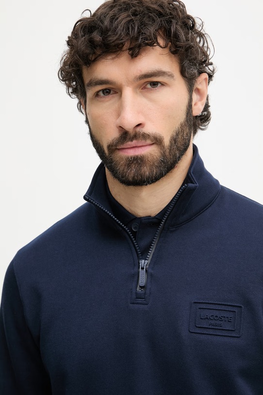 Odzież Lacoste bluza męska bawełniana SH0784 granatowy