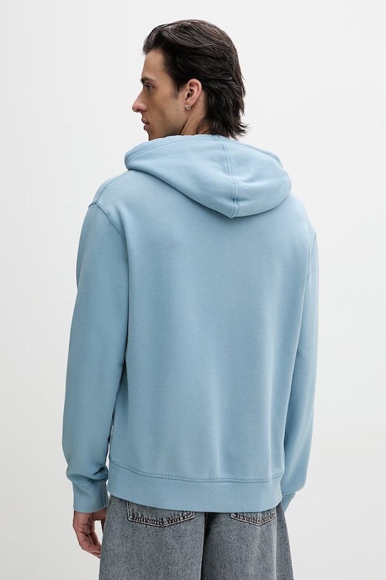 Odzież Guess Jeans bluza z kapturem męska bawełniana M6GQA5.KCPR1 niebieski